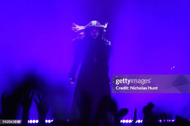 Lorde performs at Melodrama World Tour at Barclays Center on April 4, 2018 in New York City.