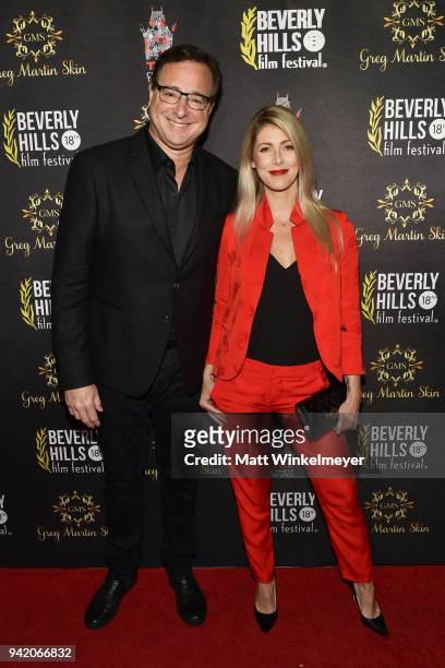 Bob Saget and Kelly Rizzo attend the 18th Annual International Beverly Hills Film Festival Opening Night Gala Premiere of "Benjamin" at TCL Chinese 6...