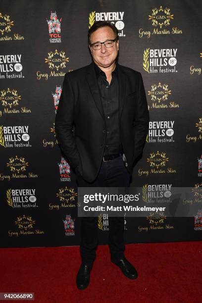 Bob Saget attends the 18th Annual International Beverly Hills Film Festival Opening Night Gala Premiere of "Benjamin" at TCL Chinese 6 Theatres on...