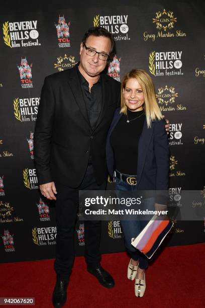 Bob Saget and Candace Cameron-Bure attend the 18th Annual International Beverly Hills Film Festival Opening Night Gala Premiere of "Benjamin" at TCL...
