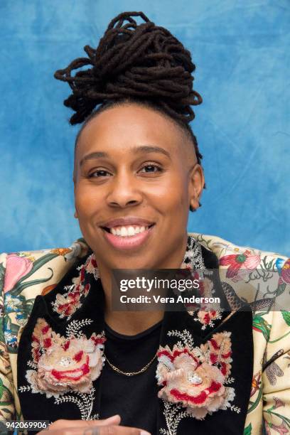 Lena Waithe at "The Chi" Press Conference at The Montage Hotel on April 4, 2018 in Beverly Hills, California.