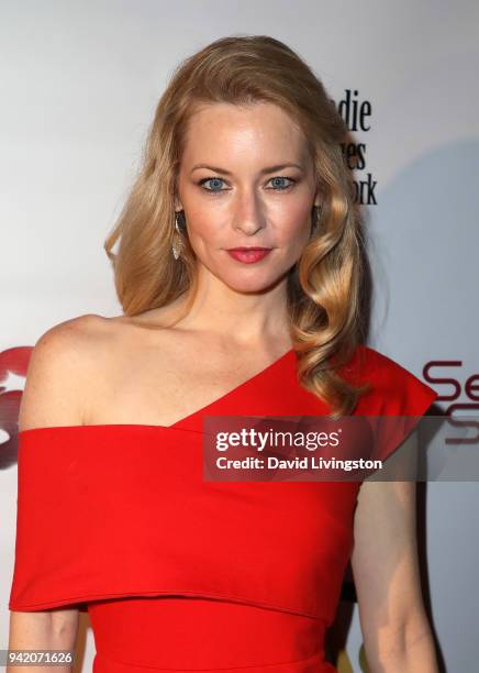 Actress Jessica Morris attends the 9th Annual Indie Series Awards at The Colony Theatre on April 4, 2018 in Burbank, California.