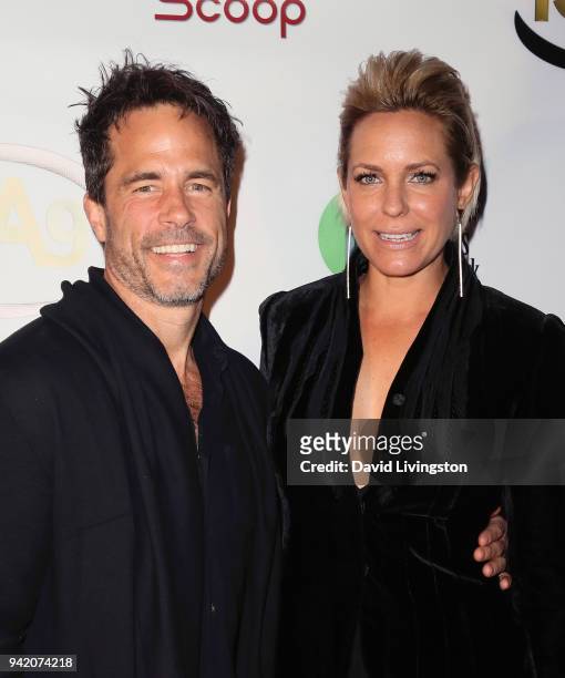 Actors Shawn Christian and Arianne Zucker attend the 9th Annual Indie Series Awards at The Colony Theatre on April 4, 2018 in Burbank, California.