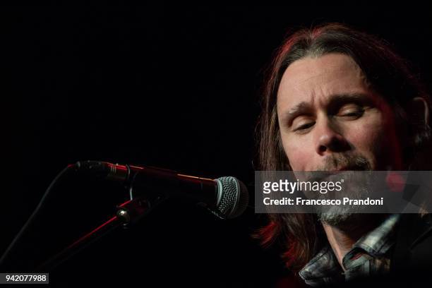 Myles Kennedy performs on stage at Magazzini Generali on April 4, 2018 in Milan, Italy.
