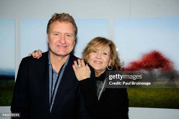 April 4: Jacob Gils and Brenda Vaccaro attend The Photography Show presented by AIPAD - Vernissage at Pier 94 in New York, New York, United States on...