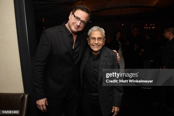 Bob Saget and George Shapiro attend the 18th Annual International Beverly Hills Film Festival "Benjamin" Premiere After Party at Beauty & Essex on...