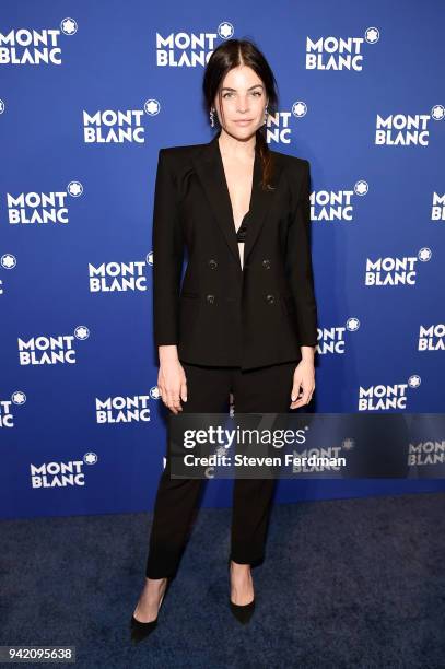 Julia Restoin Roitfeld attends Montblanc Celebrates "Le Petit Prince" at the One World Trade Center Observatory on April 4, 2018 in New York City.