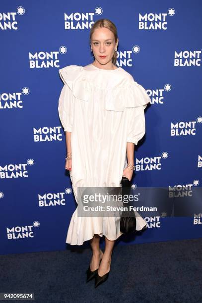 Chloe Sevigny attends Montblanc Celebrates "Le Petit Prince" at the One World Trade Center Observatory on April 4, 2018 in New York City.