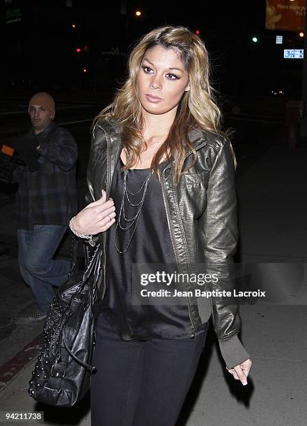 Jaimee Grubbs alleged Tiger Woods mistress sigthing in West Hollywood on December 5, 2009 in Los Angeles, California.