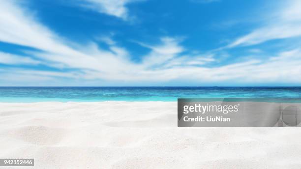 scena dello spazio di copia della sabbia della spiaggia - litorale foto e immagini stock