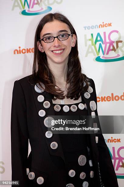 Megan Kilroy, a HALO Award Honoree, arrives at a screening hosted by Nickelodeon, along with TeenNick Chairman, Nick Cannon, and Grammy Award-winning...