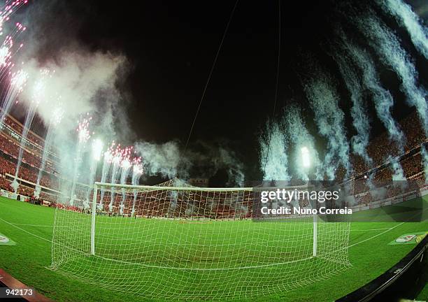 General view of the Stadium of Light during the Portuguese Campeonato match between Benfica and Sporting Lisbon played at the Stadium of Light, in...