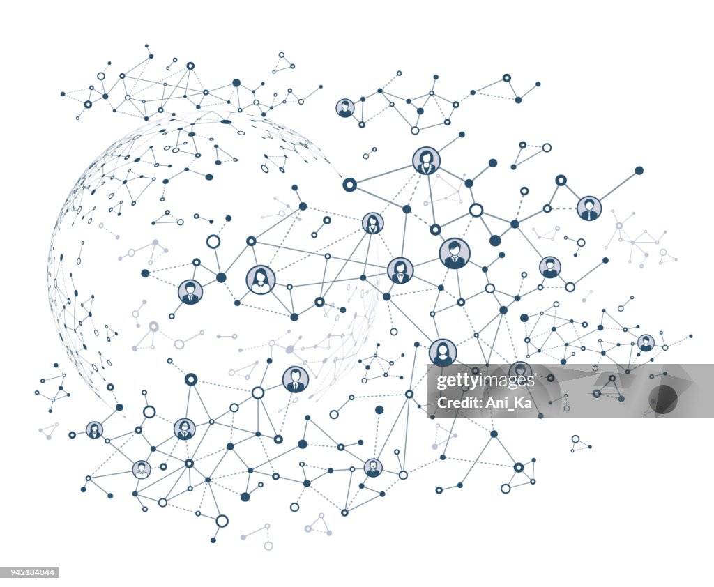 Abstract Network Background High-Res Vector Graphic - Getty Images