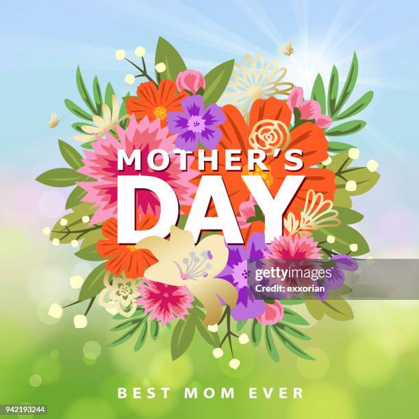 best mom ever - fleuron stock illustrations