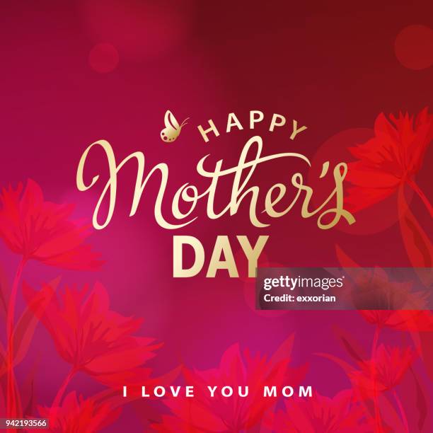 stockillustraties, clipart, cartoons en iconen met happy mother's day viering - moederdag