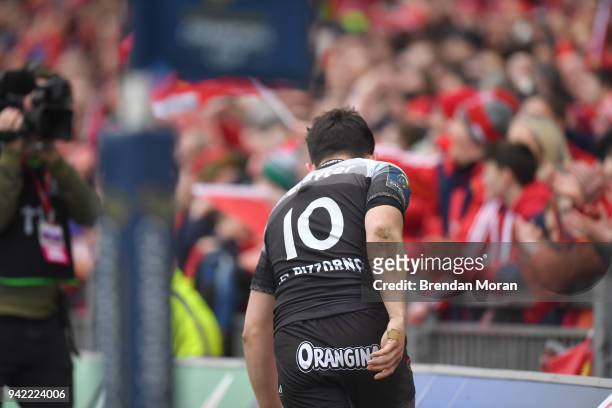 Limerick , Ireland - 31 March 2018; Romain Taofifenua of RC Toulon during the European Rugby Champions Cup quarter-final match between Munster and...