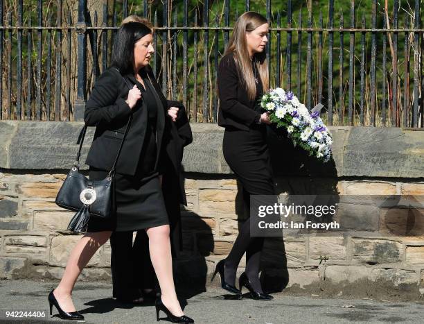 Mourners attend the funeral of Cardinal Keith Patrick O'Brien, formerly the Catholic Church's most senior figure in the country takes place at the...