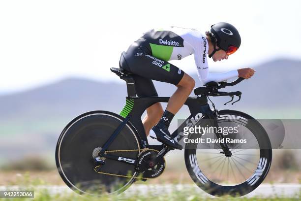 Lachlan Morton of Australia and Team Dimension Data / during the 58th Vuelta Pais Vasco 2018, Stage 4 a 19,4km individual time trial stage from...