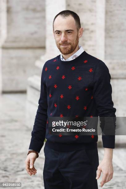 Elio Germano attends 'Io Sono Tempesta' photocall at The Space Moderno on April 5, 2018 in Rome, Italy.