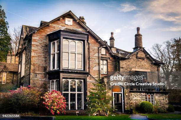 glen rothay inn, at rydal, ambleside - rydal stock pictures, royalty-free photos & images