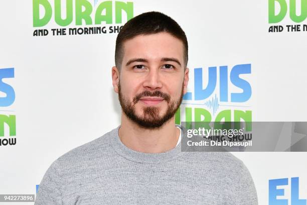 Vinny Guadagnino visits "The Elvis Duran Z100 Morning Show" at Z100 Studio on April 5, 2018 in New York City.