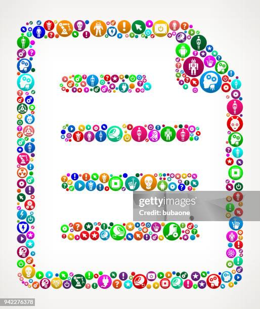 document vector icon pattern background - exoskeleton stock illustrations