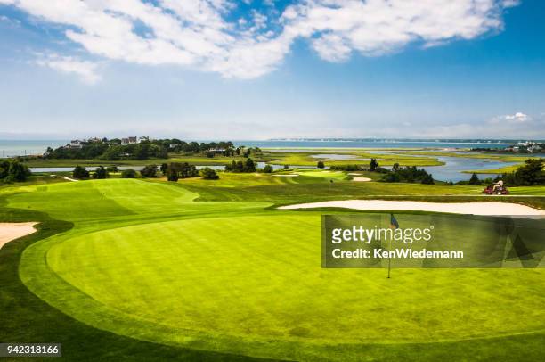 golf course on cape cod - cape cod stock pictures, royalty-free photos & images