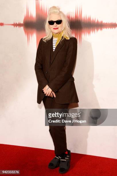 Fashion designer Pam Hogg attends a screening of "A Quiet Place" at Curzon Soho on April 5, 2018 in London, England.