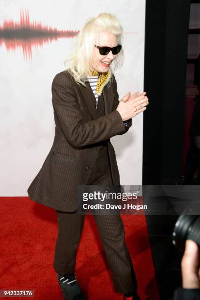 Fashion designer Pam Hogg attends a screening of "A Quiet Place" at Curzon Soho on April 5, 2018 in London, England.