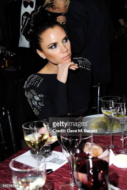 Victoria Beckham attends the British Fashion Awards at the Royal Courts of Justice, Strand on December 9, 2009 in London, England.