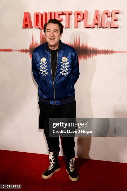 Jonathan Ross attends a screening of "A Quiet Place" at Curzon Soho on April 5, 2018 in London, England.