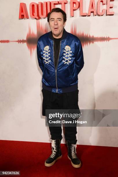 Jonathan Ross attends a screening of "A Quiet Place" at Curzon Soho on April 5, 2018 in London, England.