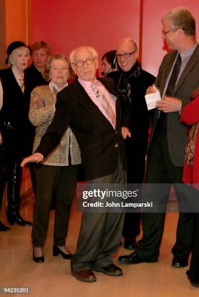 Elainte Stritch, Ann Jackson, Eli Wallach and David Schwartz attend Tennessee Williams on Screen and Stage at The Times Center on December 9, 2009 in...