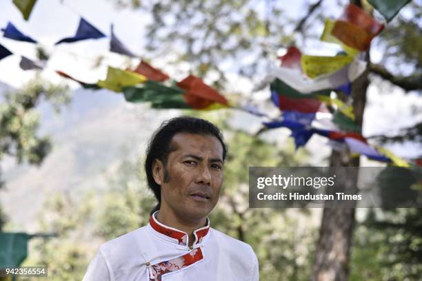 Lobsang Wangyal, founder of Miss Tibet Pageant, poses for a picture in McLeod Ganj on March 20, 2018 in Dharamsala, India. From fake documentation to...