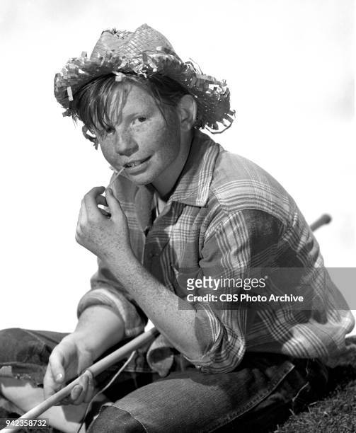 Television dramatic anthology program, Studio One, episode: The Adventures of Huckleberry Finn, stars Jimmy Boyd as Huck. Noted, not known to have...