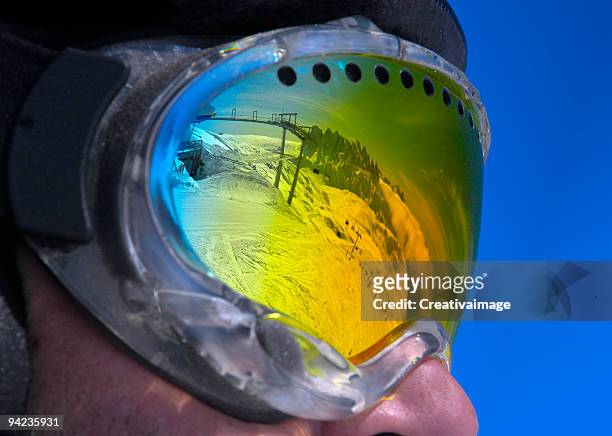 the dolomites in glasses - face guard sport stock pictures, royalty-free photos & images