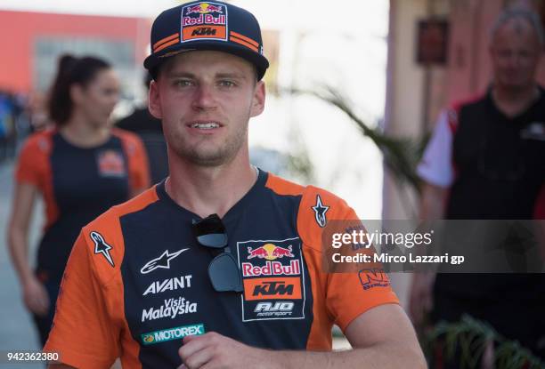 Brad Binder of South Africa and Red Bull KTM Ajo walks in paddock during the MotoGp of Argentina - Previews on April 5, 2018 in Rio Hondo, Argentina.