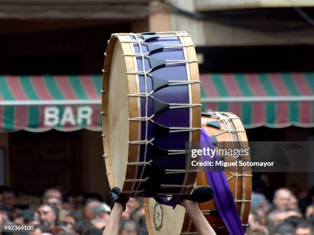 calanda drums - calanda stock pictures, royalty-free photos & images