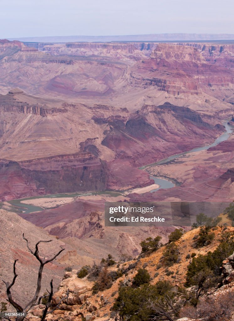 The Colorado River and Grand Canyon--Desert View, South Rim, Arizona