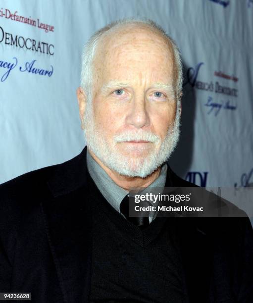 Actor Richard Dreyfuss arrives at the ADL Los Angeles Dinner Honoring Steven Spielberg at The Beverly Hilton Hotel on December 9, 2009 in Beverly...