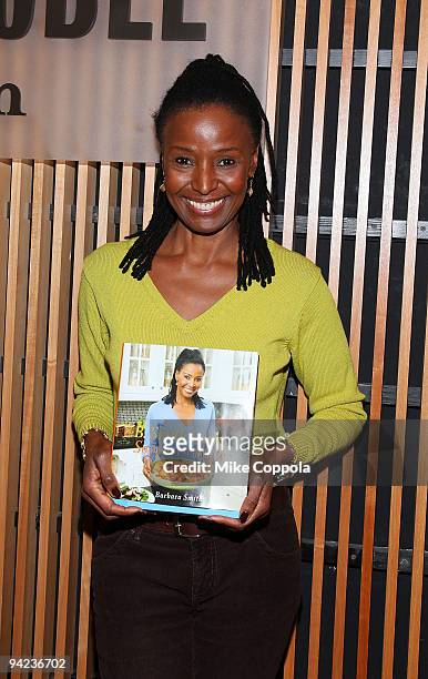 Restaurateur and TV personality B. Smith promotes new southern-style cookbook at Barnes & Noble, 86th & Lexington on December 9, 2009 in New York...