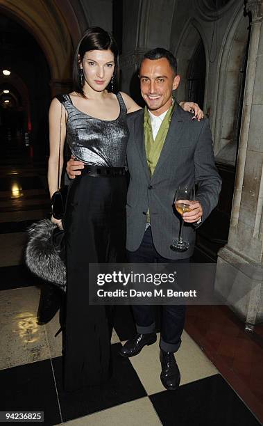 Ben Grimes and guest attend the British Fashion Awards at the Royal Courts of Justice, Strand on December 9, 2009 in London, England.