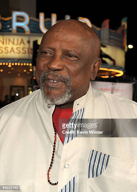 Actor Louis Gossett Jr. Arrives at the Los Angeles premiere of the Weinstein Company's "NINE" at the Mann Village Theatre on December 9, 2009 in...