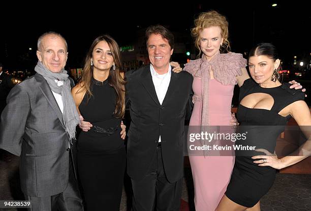 Producer/choreographer John Deluca, actress Penelope Cruz, director Rob Marshall, actresses Nicole Kidman and Stacy "Fergie" Ferguson arrive at the...