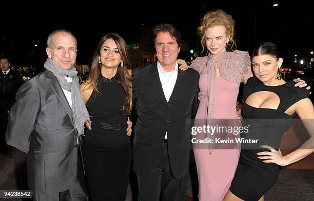 Producer/choreographer John Deluca, actress Penelope Cruz, director Rob Marshall, actresses Nicole Kidman and Stacy "Fergie" Ferguson arrive at the...