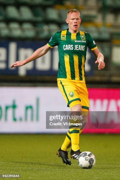 Tom Beugelsdijk of ADO Den Haag during the Dutch Eredivisie match between ADO Den Haag and VVV Venlo at Cars Jeans stadium on January 20, 2018 in The...