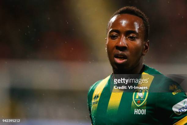 Elson Hooi of ADO Den Haag during the Dutch Eredivisie match between ADO Den Haag and VVV Venlo at Cars Jeans stadium on January 20, 2018 in The...