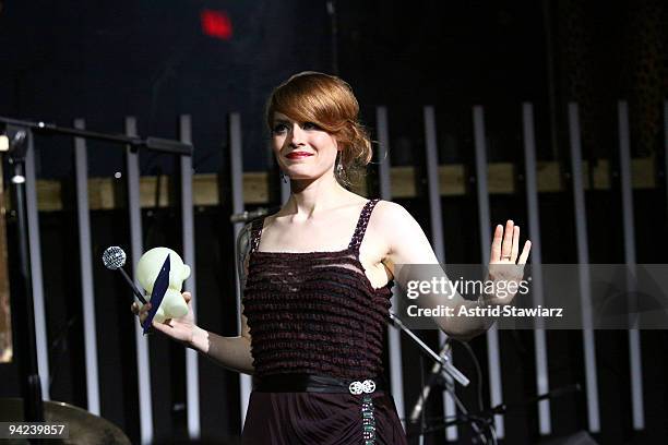 Ana Matronic of the Scissor Sisters attends the PAPER Magazine 5th Annual Nightlife Awards at M2 Ultra Lounge on December 9, 2009 in New York City.