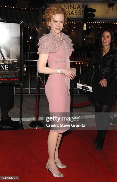 Nicole Kidman attends the "NINE" Los Angeles Premiere at Mann Village Theatre on December 9, 2009 in Westwood, California.