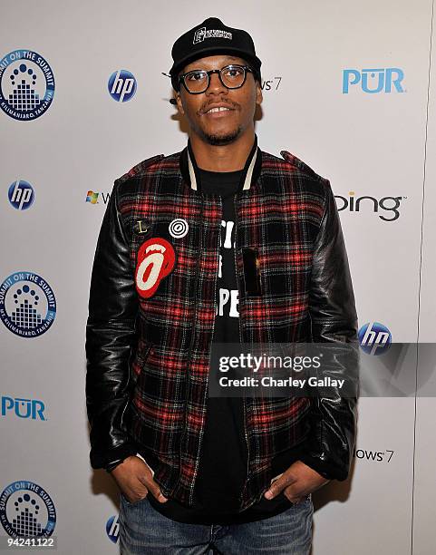 Recording artist Lupe Fiasco attends "Summit on the Summit: Kilimanjaro Pre-Ascent Event" held at Voyeur on December 9, 2009 in West Hollywood,...